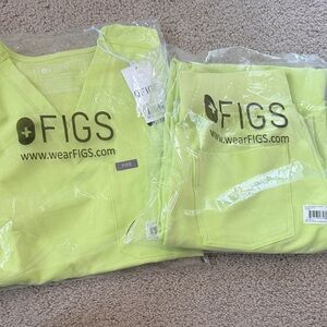 FIGS scrub set Lime Green
